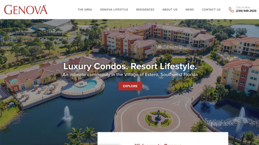 Genova Luxury Condos New Website